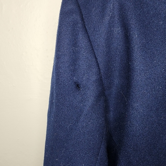 PENDLETON Women’s 100% Wool Lined Crop Blazer Jacket Blue Sz 14 - Picture 6 of 8
